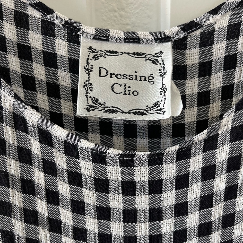 Dressing Clio Black and White Gingham Maxi Dress - Picture 4 of 8